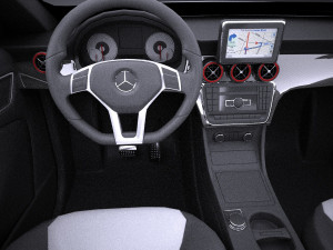 Mercedes-Benz A45 AMG Edition 1 2015 vray 3D Model