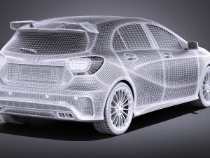 Mercedes-Benz A45 AMG Edition 1 2015 vray 3D Model