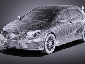 Mercedes-Benz A45 AMG Edition 1 2015 vray 3D Model