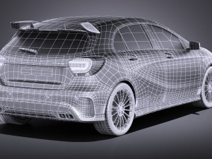 Mercedes-Benz A45 AMG Edition 1 2015 vray 3D Model
