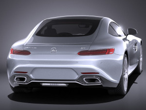 Mercedes-Benz AMG GT 2016 vray Model 3D