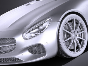 Mercedes-Benz AMG GT 2016 vray Model 3D