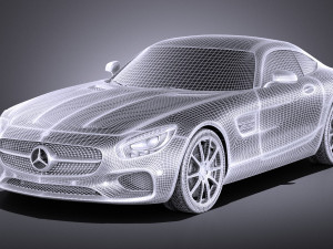 Mercedes-Benz AMG GT 2016 vray Model 3D