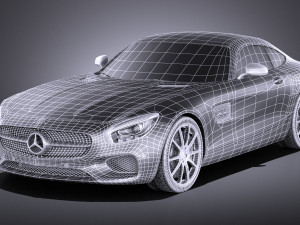 Mercedes-Benz AMG GT 2016 vray Model 3D