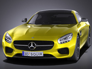 Mercedes Benz AMG GT S 2016 vray Modello 3D in Auto Sportive 3DExport