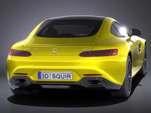 Mercedes-Benz AMG GT S 2016 vray 3D Model