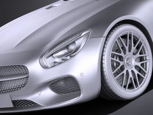 Mercedes-Benz AMG GT S 2016 vray 3D Model