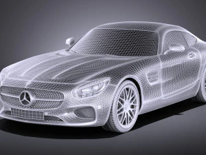 Mercedes-Benz AMG GT S 2016 vray 3D Model