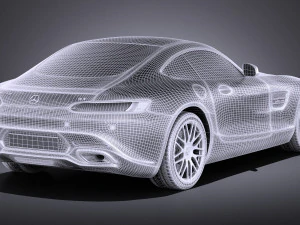 Mercedes-Benz AMG GT S 2016 vray 3D Model