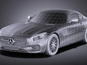 Mercedes-Benz AMG GT S 2016 vray 3D Model