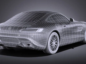 Mercedes-Benz AMG GT S 2016 vray 3D Model