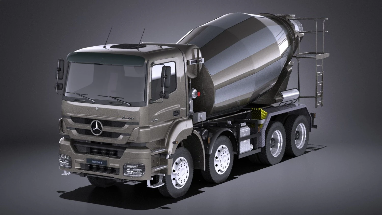 Mercedes-Benz Axor 3240B B&eacute;tonni&egrave;re 2017 vray Modèle 3D .c4d .max .obj .3ds .fbx .stl .blend 
