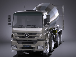 Mercedes-Benz Axor 3240B Cement Mixer 2017 vray 3D Модель