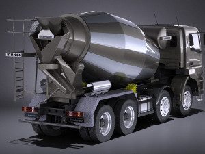 Mercedes-Benz Axor 3240B Cement Mixer 2017 vray 3D Модель