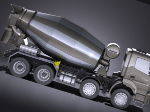 Mercedes-Benz Axor 3240B Cement Mixer 2017 vray 3D Модель