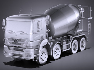 Mercedes-Benz Axor 3240B Cement Mixer 2017 vray 3D Модель