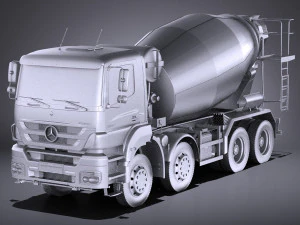 Mercedes-Benz Axor 3240B B&eacute;tonni&egrave;re 2017 vray Modèle 3D
