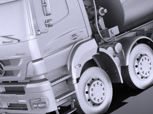 Mercedes-Benz Axor 3240B Cement Mixer 2017 vray 3D Модель