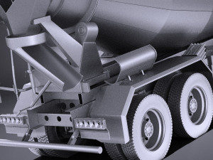 Mercedes-Benz Axor 3240B Cement Mixer 2017 vray 3D Модель