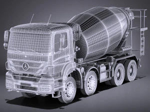 Mercedes-Benz Axor 3240B B&eacute;tonni&egrave;re 2017 vray Modèle 3D