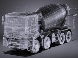 Mercedes-Benz Axor 3240B B&eacute;tonni&egrave;re 2017 vray Modèle 3D