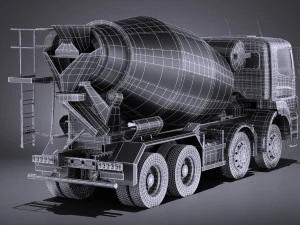 Mercedes-Benz Axor 3240B B&eacute;tonni&egrave;re 2017 vray Modèle 3D