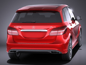 Mercedes-Benz B-class AMG 2016 vray 3D Модель