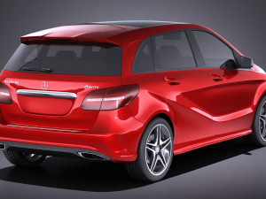 Mercedes-Benz B-class AMG 2016 vray 3D Модель