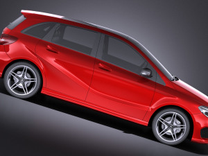 Mercedes-Benz B-class AMG 2016 vray 3D Модель