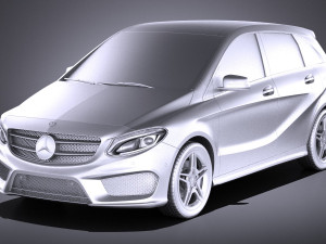 Mercedes-Benz B-class AMG 2016 vray 3D Модель