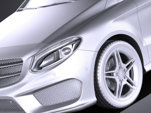 Mercedes-Benz B-class AMG 2016 vray 3D Модель