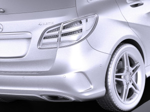 Mercedes-Benz B-class AMG 2016 vray 3D Модель