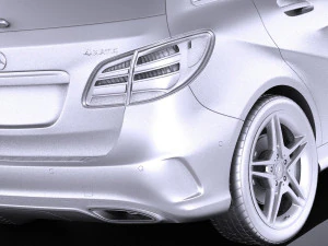 Mercedes-Benz B-class AMG 2016 vray 3D Model