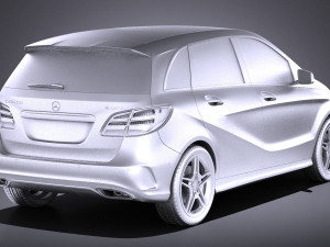 Mercedes-Benz B-class AMG 2016 vray 3D Модель