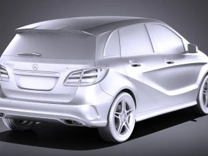 Mercedes-Benz B-class AMG 2016 vray 3D Model