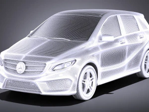 Mercedes-Benz B-class AMG 2016 vray 3D Model