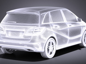 Mercedes-Benz B-class AMG 2016 vray 3D Модель