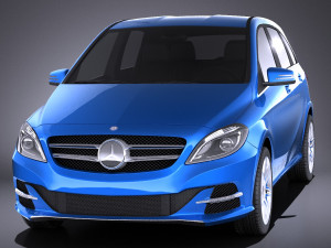 Mercedes-Benz B-class Electric Drive 2016 vray 3D 모델