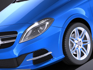 Mercedes-Benz B-class Electric Drive 2016 vray 3D 모델