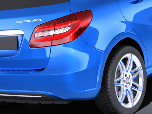 Mercedes-Benz B-class Electric Drive 2016 vray 3D 모델