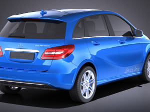 Mercedes-Benz B-class Electric Drive 2016 vray 3D 모델