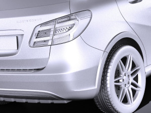 Mercedes-Benz B-class Electric Drive 2016 vray 3D 모델