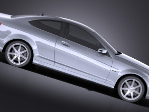 Mercedes-Benz C-class Coupe 2013 vray Modelo 3D