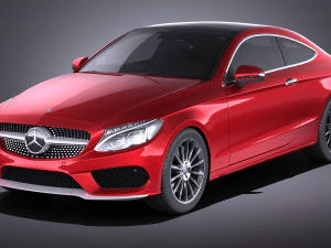 Mercedes-Benz Classe C Coup&eacute; 2018 vray Modelo 3D