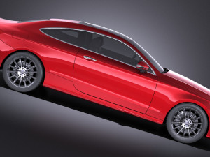 Mercedes-Benz C-class Coupe 2018 vray 3D-Modell