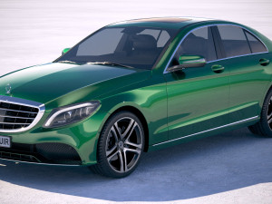 Mercedes-Benz C-class Sedan 2019 3D Модель