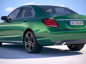 Mercedes-Benz C-class Sedan 2019 3D-Modell