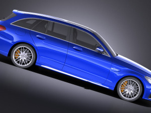 Mercedes-Benz C63 AMG W205 Estate 2017 vray Model 3D