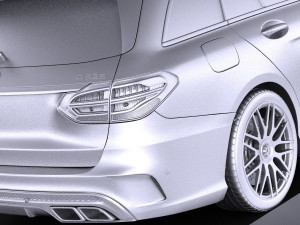 Mercedes-Benz C63 AMG W205 Estate 2017 vray Model 3D