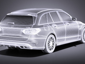 Mercedes-Benz C63 AMG W205 Estate 2017 vray Model 3D